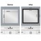Amanti Art Mirror Makeover Bathroom Mirror Frame Border Kit - Fully Assembled Peel and Stick Frame - Mirror NOT Included - Trio Trim